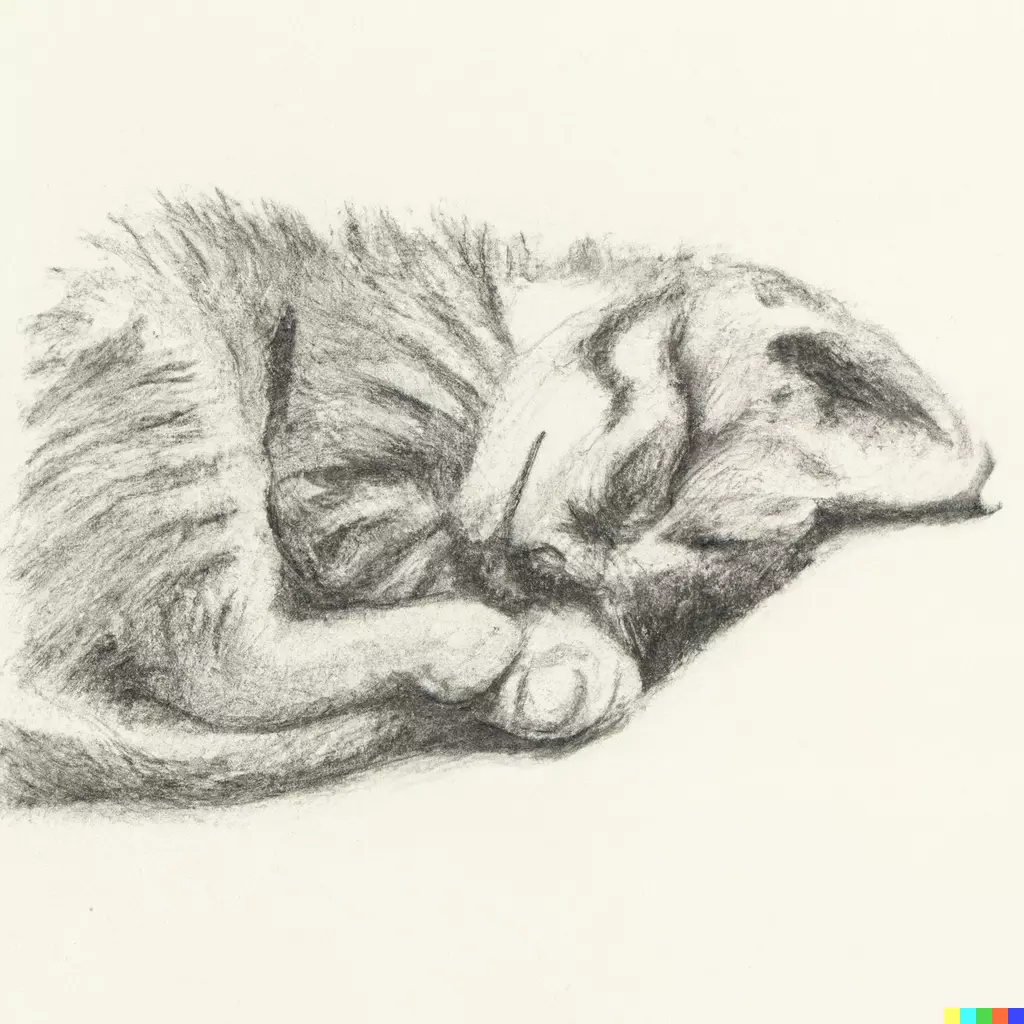 Pencil Drawing Kitten
